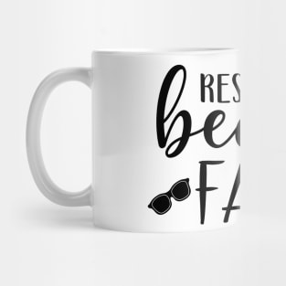 Resting Beach Face. Funny Design for Relaxing. Mug